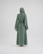Draped Bell Sleeve Abaya JILBAYA