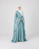 Shiny Modest Kaftan Dress with Tie Belt JILBAYA