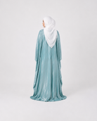 Shiny Modest Kaftan Dress with Tie Belt JILBAYA