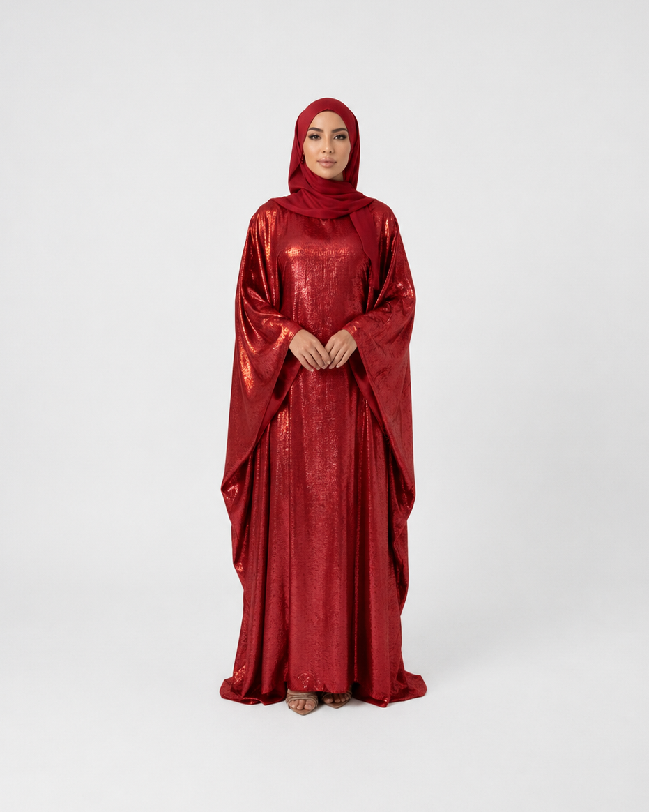 Suhayla Shimmer Batwing Kaftan Dress JILBAYA