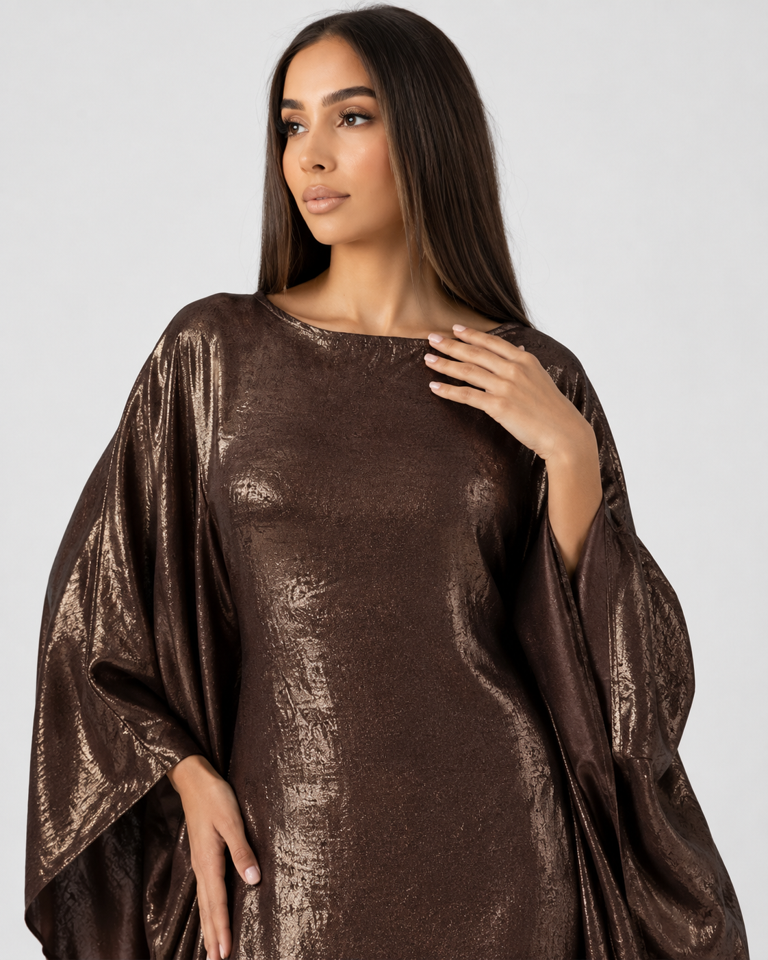 Suhayla Shimmer Batwing Kaftan Dress JILBAYA