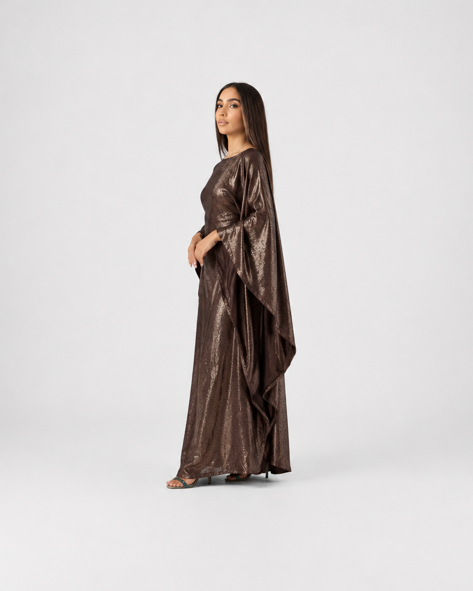 Suhayla Shimmer Batwing Kaftan Dress JILBAYA