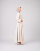 Elegant Lantern Sleeve Top & Skirt Set JILBAYA