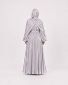 Amira Pearl Draped Abaya Set with Hijab JILBAYA