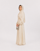 Amira Pearl Draped Abaya Set with Hijab JILBAYA