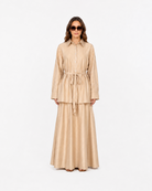 Noura Belted Shirt Co-Ord Set JILBAYA