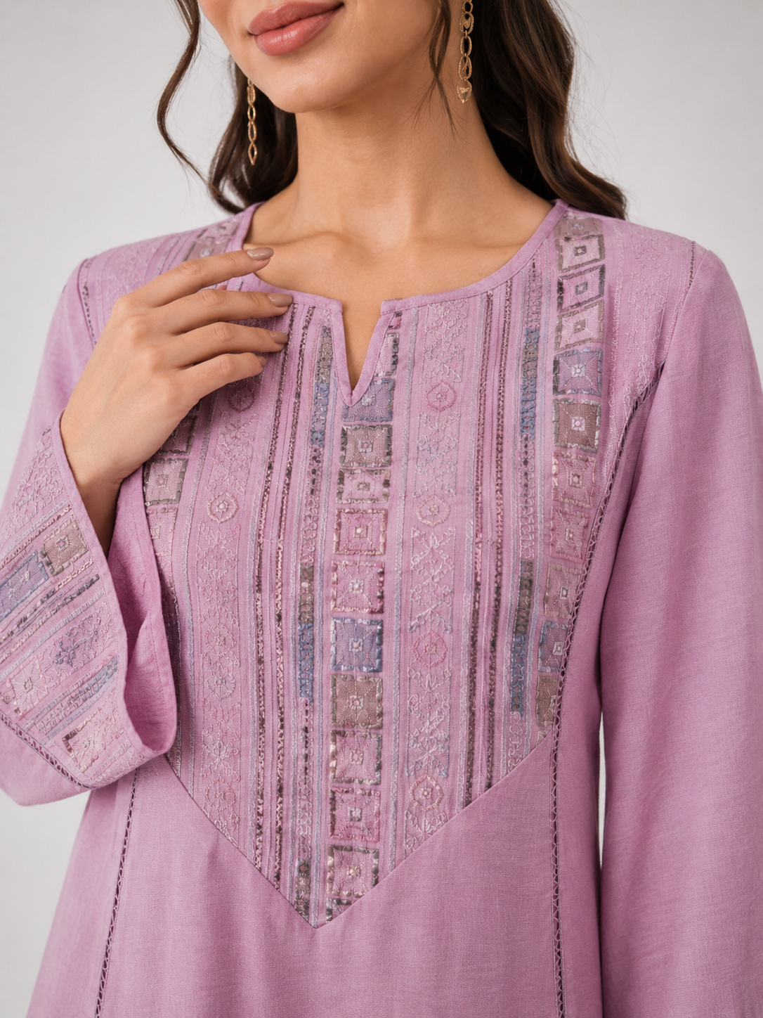Lina Embroidered Kaftan Dress JILBAYA