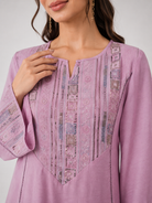 Lina Embroidered Kaftan Dress JILBAYA