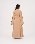 Amara Bow Detail Open Abaya JILBAYA
