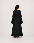 Amara Bow Detail Open Abaya JILBAYA