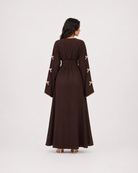 Amara Bow Detail Open Abaya JILBAYA