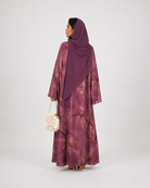 Saira Marble Tie-Front Open Abaya JILBAYA
