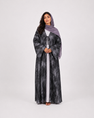 Saira Marble Tie-Front Open Abaya JILBAYA