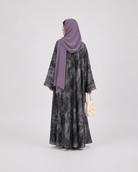 Saira Marble Tie-Front Open Abaya JILBAYA