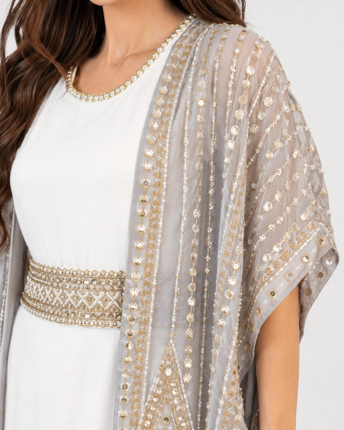 Noor Pearl Open Abaya Set JILBAYA