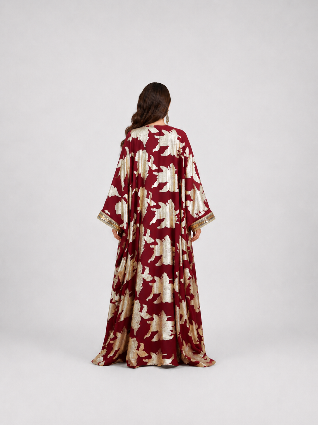 Roya Jacquard Open Abaya JILBAYA