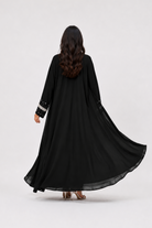 Safa Pearl Embellished Abaya with Matching Scarf JILBAYA