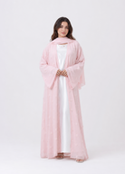 Elara Rose Open Abaya with Matching Scarf JILBAYA