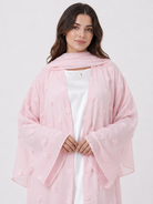 Elara Rose Open Abaya with Matching Scarf JILBAYA