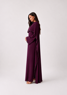 Mireya Pearl Trim Batwing Abaya JILBAYA