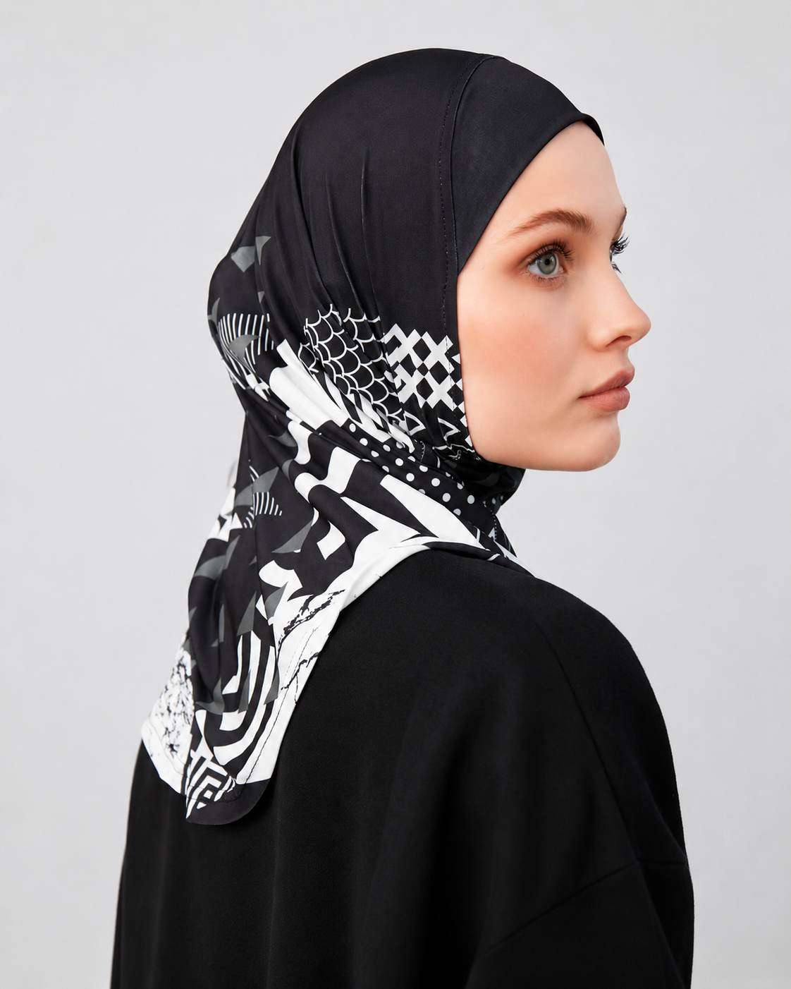 Axis Print Sports Hijab JILBAYA