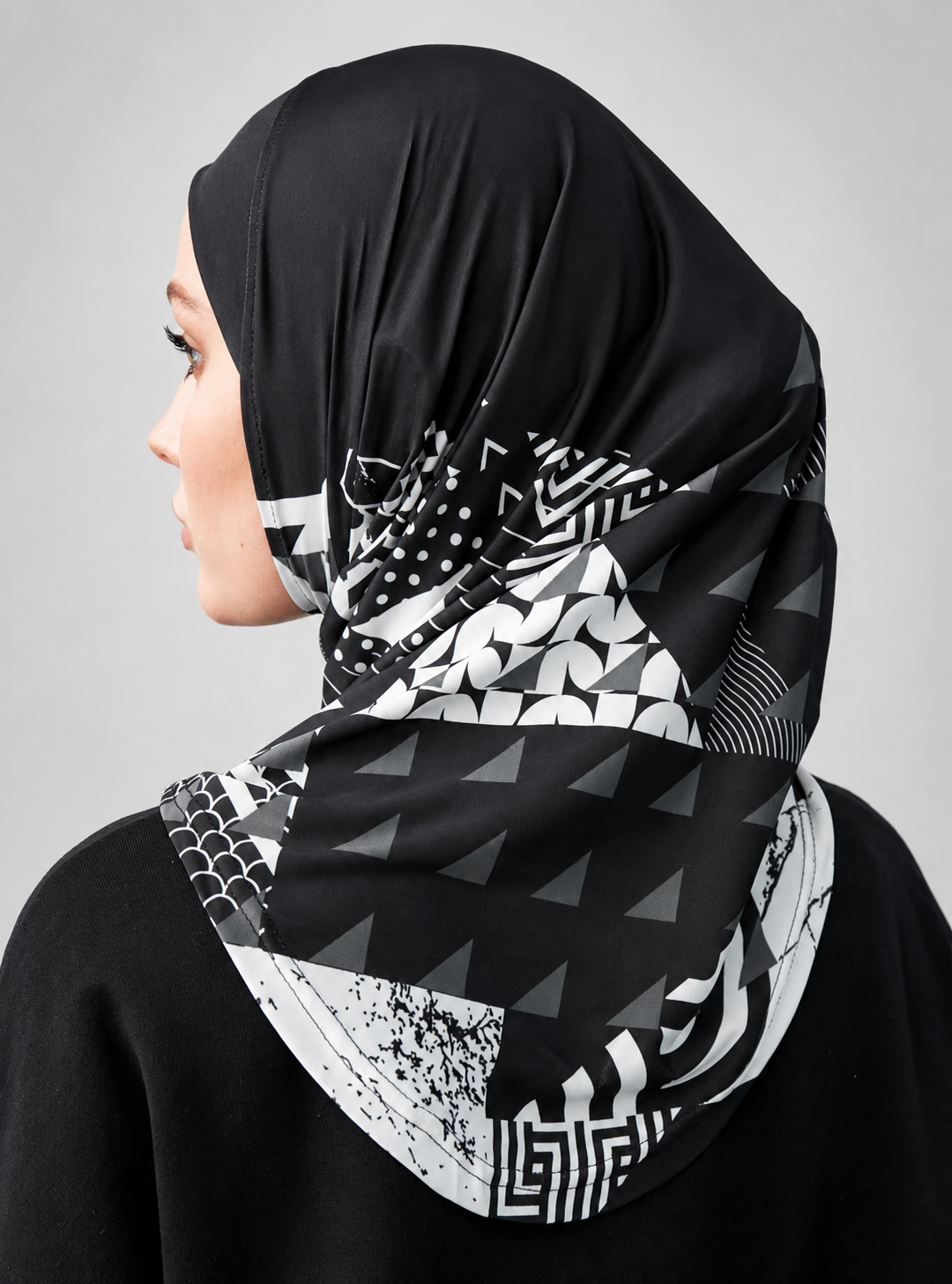 Axis Print Sports Hijab JILBAYA