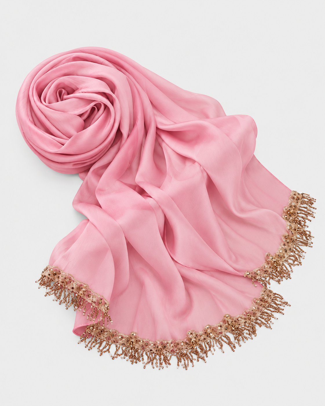 Sequin Tassel Chiffon Hijab JILBAYA