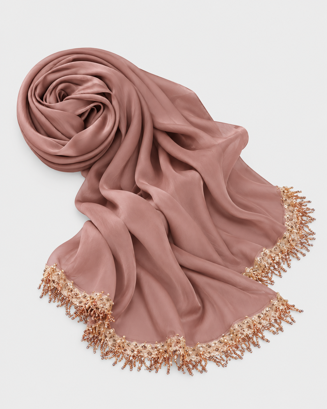 Sequin Tassel Chiffon Hijab JILBAYA