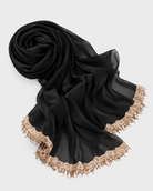 Sequin Tassel Chiffon Hijab JILBAYA
