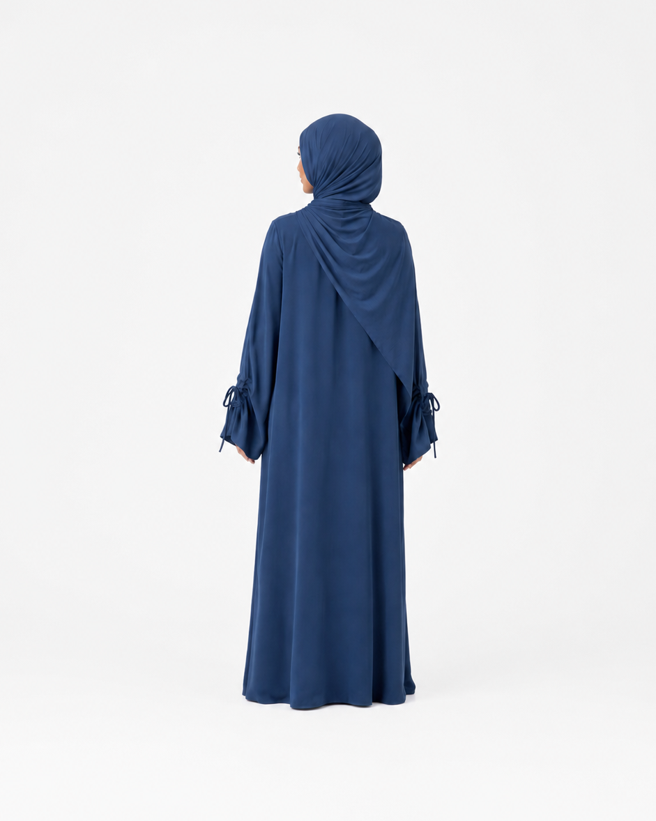 Abaya with Drawstring Cuffs JILBAYA