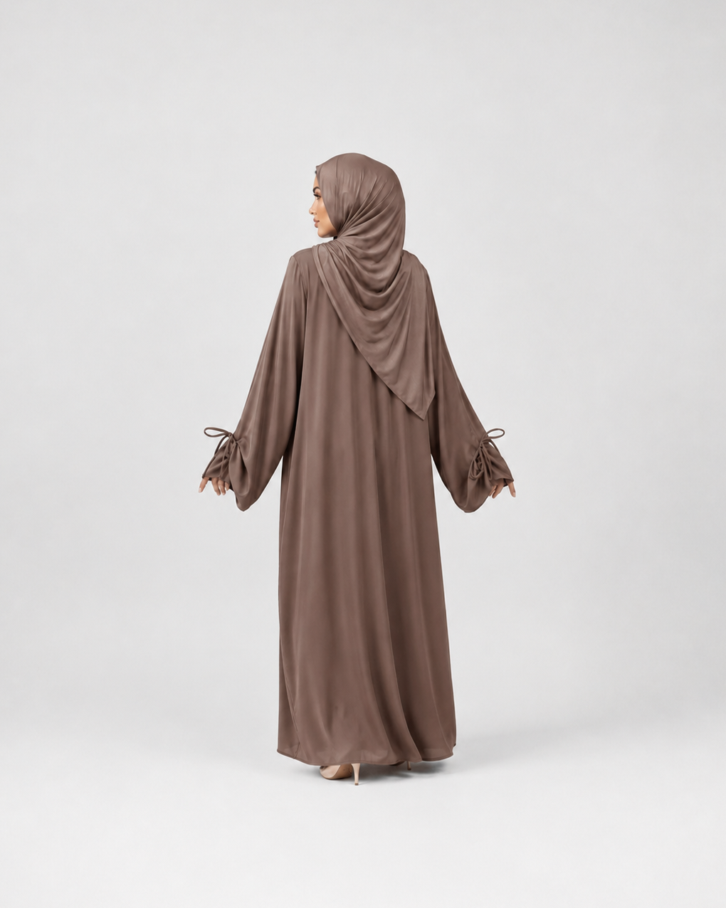 Abaya with Drawstring Cuffs JILBAYA