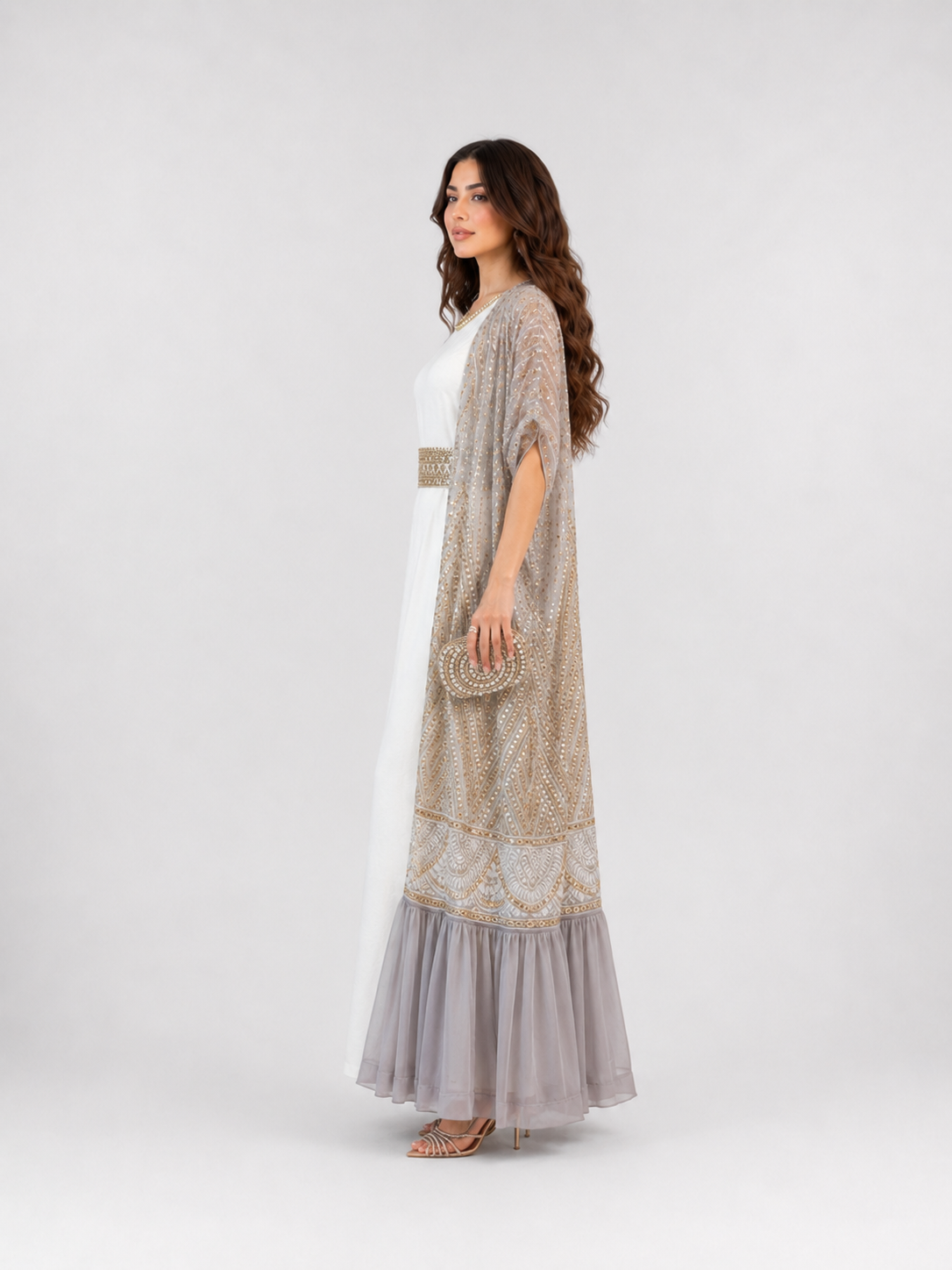 Noor Pearl Open Abaya Set JILBAYA