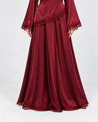 Noura Satin Lace Co-Ord Set JILBAYA