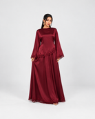 Noura Satin Lace Co-Ord Set JILBAYA