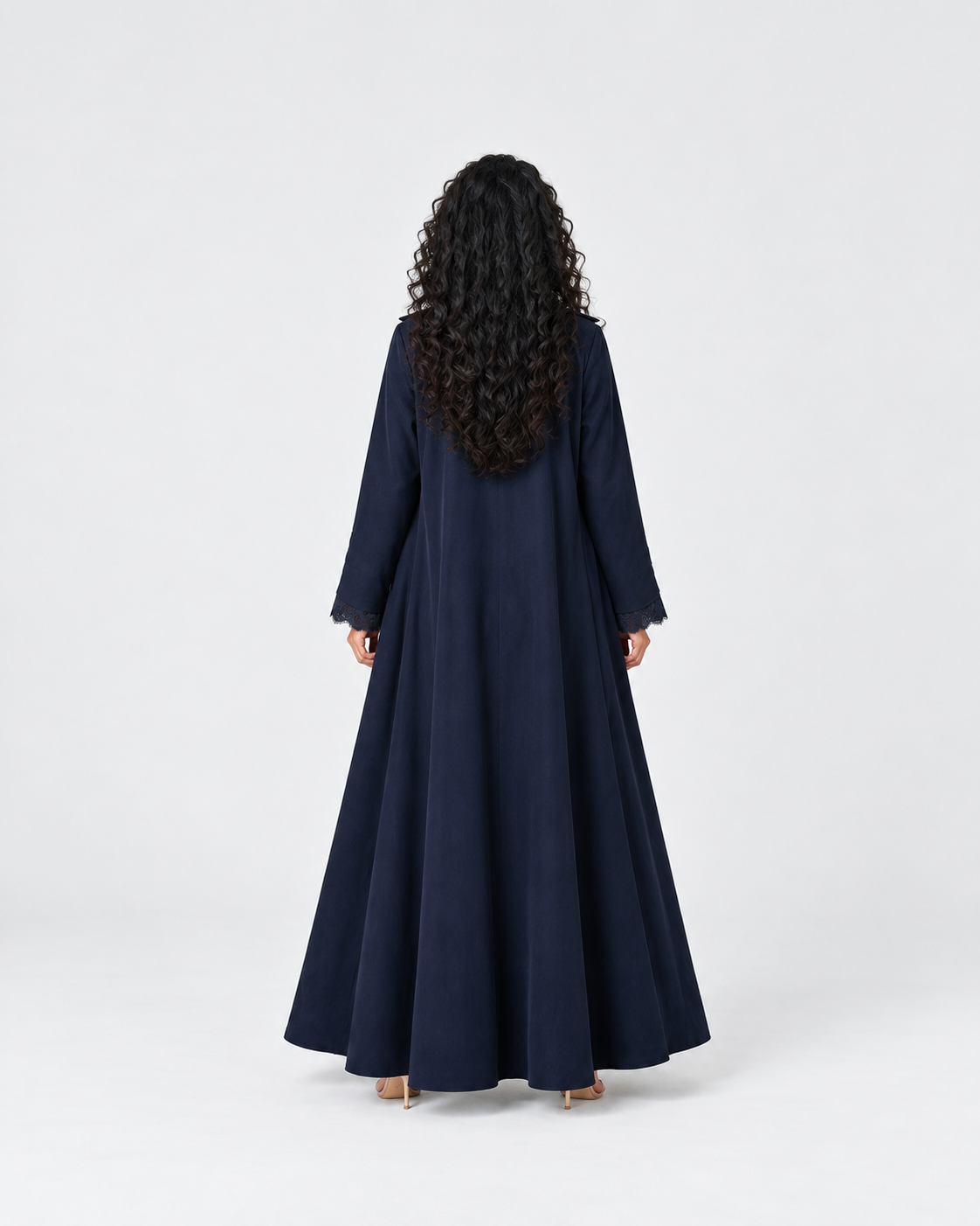 Areej Lace Cuff Open Abaya JILBAYA