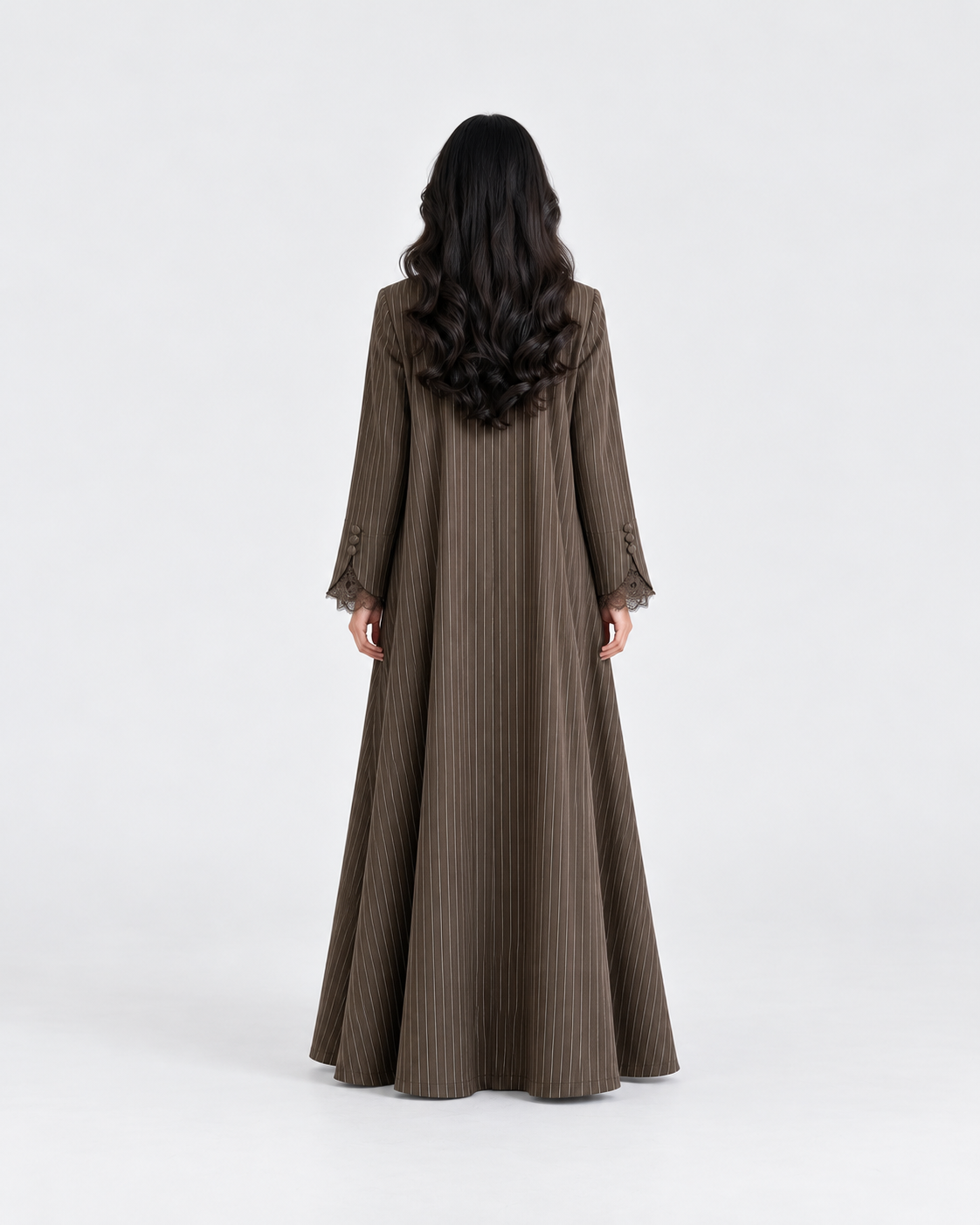 Areej Lace Cuff Open Abaya JILBAYA
