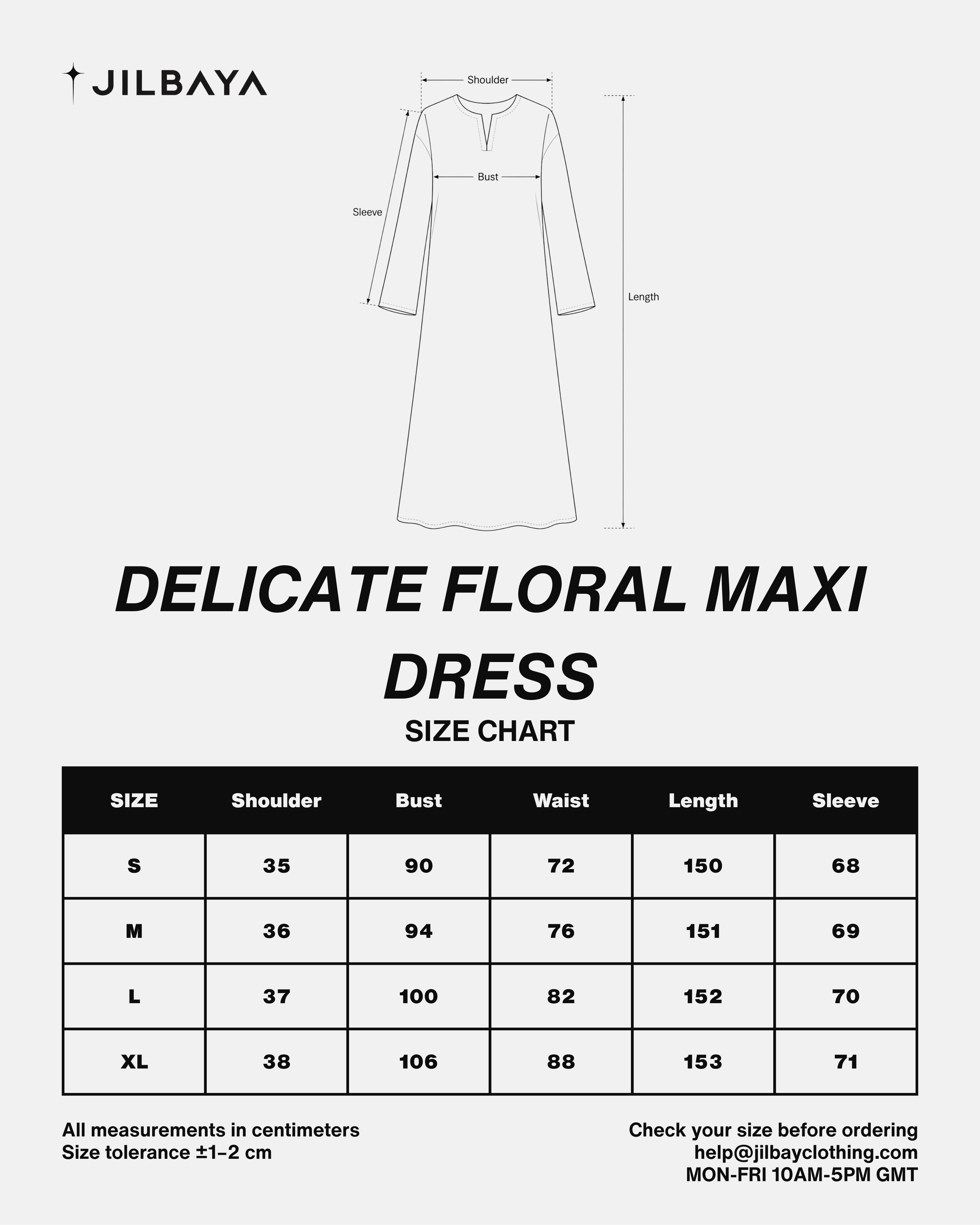 Delicate Floral Maxi Dress JILBAYA