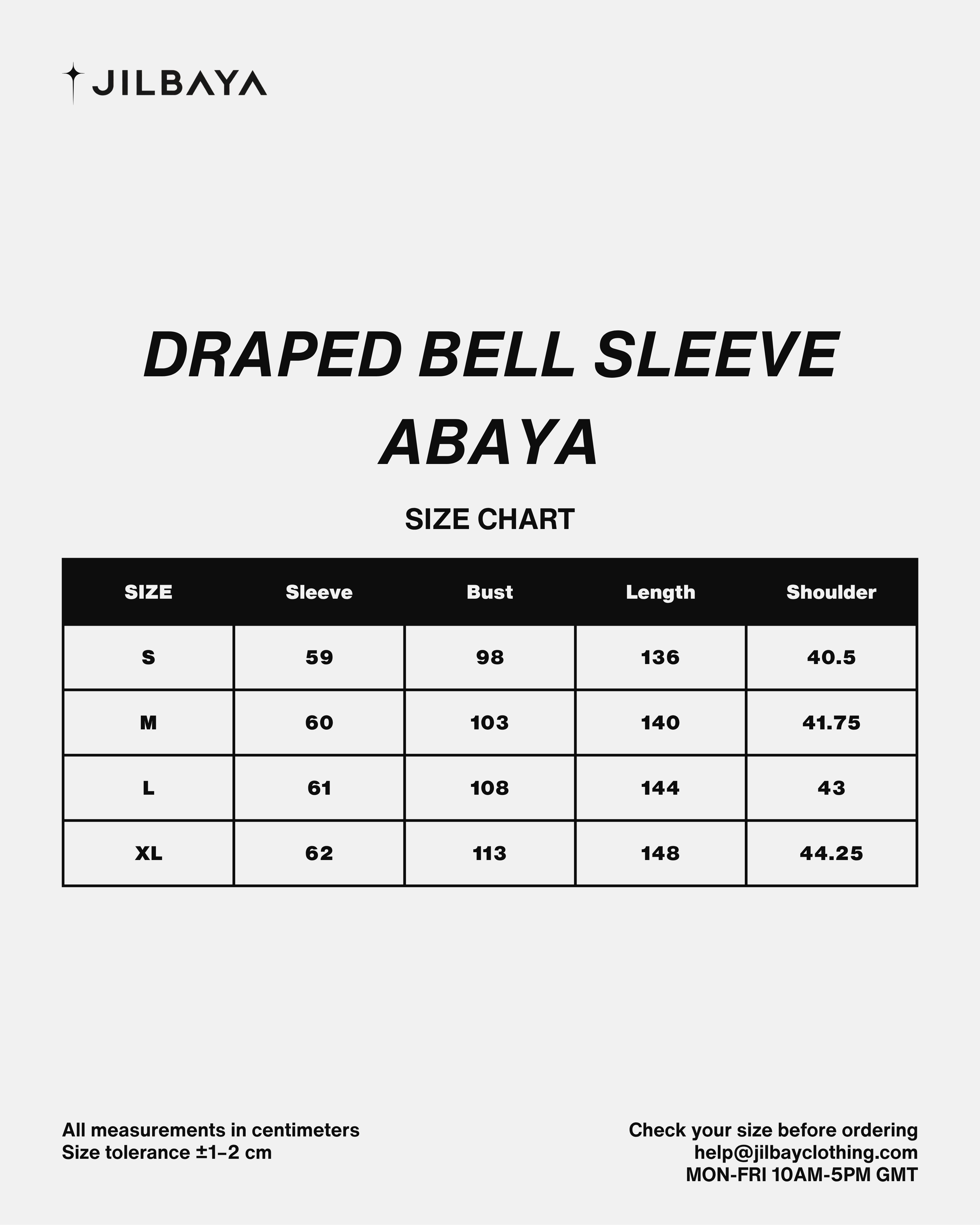 Draped Bell Sleeve Abaya JILBAYA