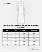 Hana Batwing Sleeve Abaya JILBAYA