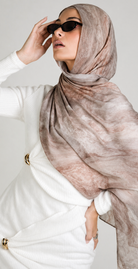 Blush Marble Hijab JILBAYA