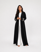 Safa Pearl Embellished Abaya with Matching Scarf JILBAYA