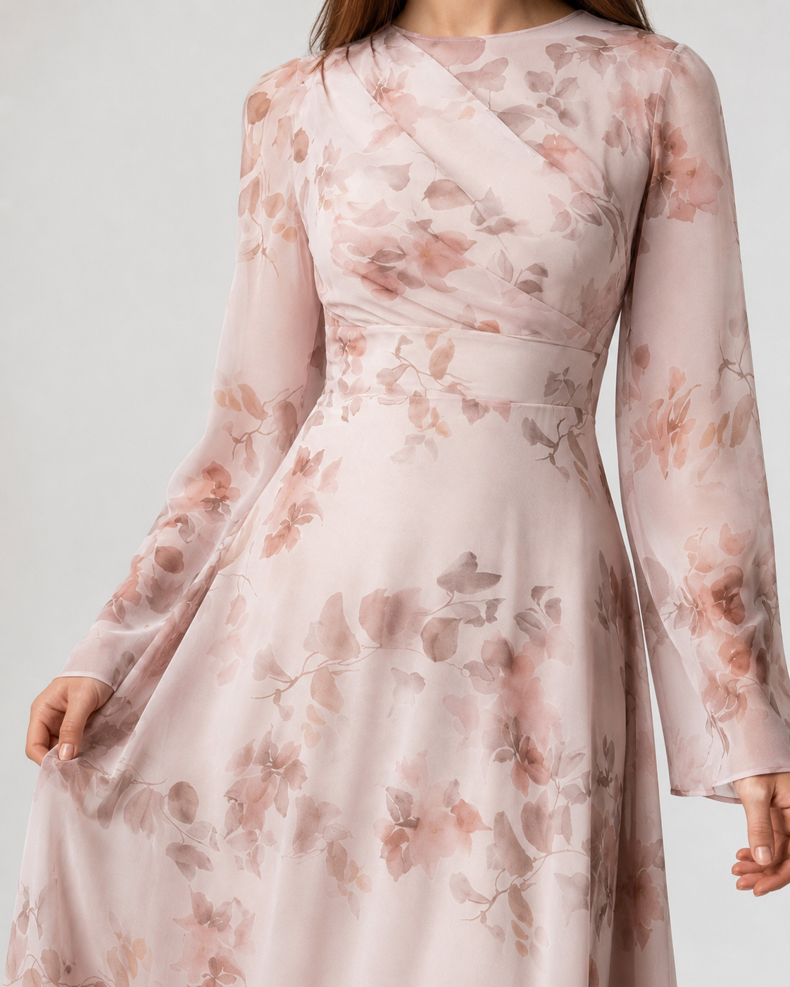 Delicate Floral Maxi Dress JILBAYA