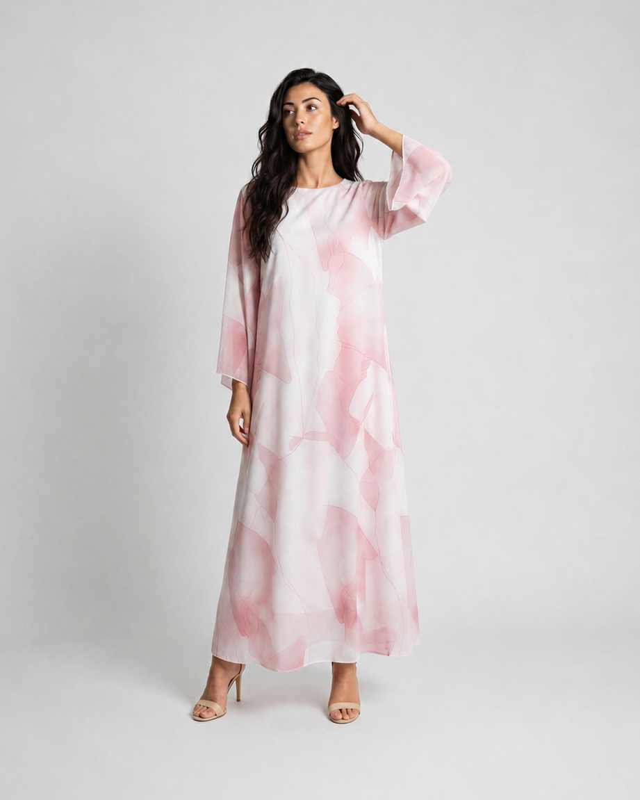 Blush Flow Maxi Dress JILBAYA