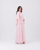 Elara Rose Open Abaya with Matching Scarf JILBAYA