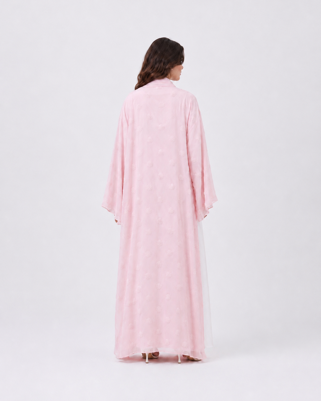 Elara Rose Open Abaya with Matching Scarf JILBAYA