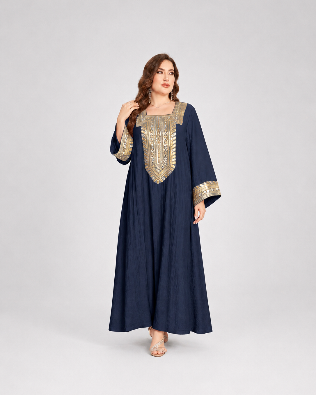 Zafira Embroidered Abaya (Plus Size) JILBAYA