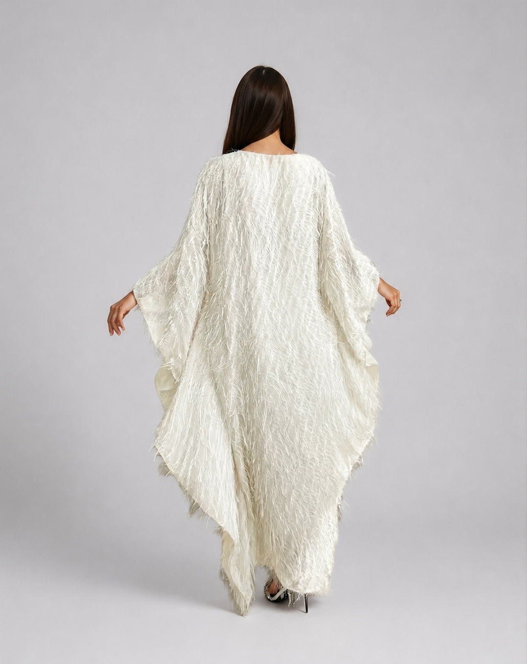 Feathered Texture Abaya JILBAYA