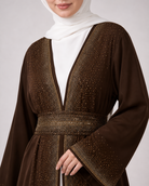 Luxe Embellished Open Abaya Set JILBAYA