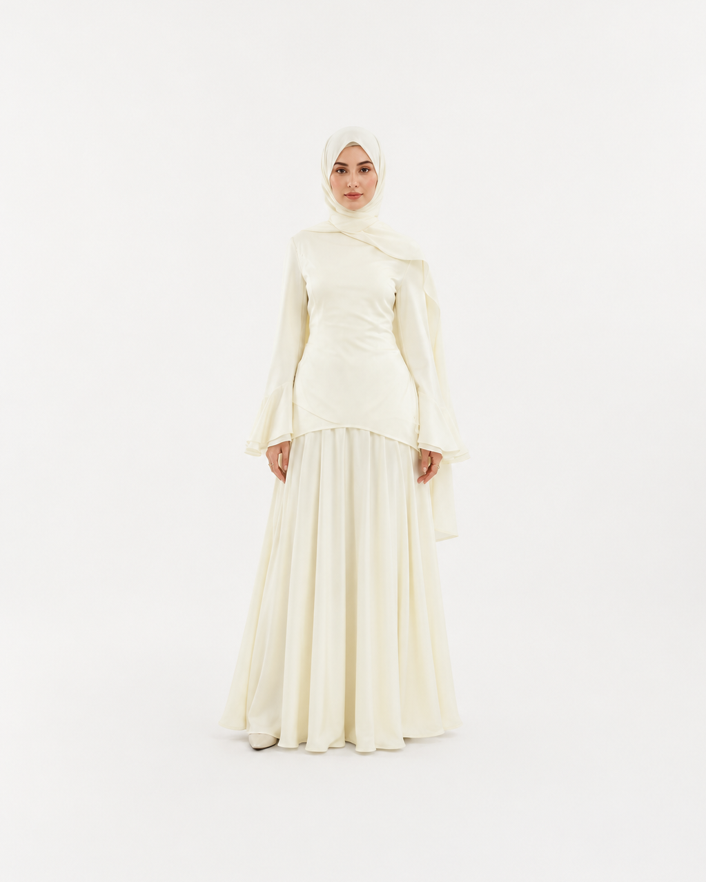 Elina Flare Sleeve Co-Ord Set JILBAYA