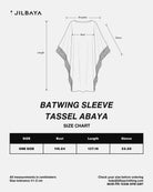 Batwing Sleeve Tassel Abaya JILBAYA